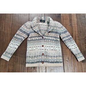 Vintage Embassy Row Petites Womens PS Button Down 96% wool 3% Rabbit